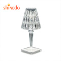 Hot-selling Rechargeable Modern Bedroom USB powered Crystal Table Lamp